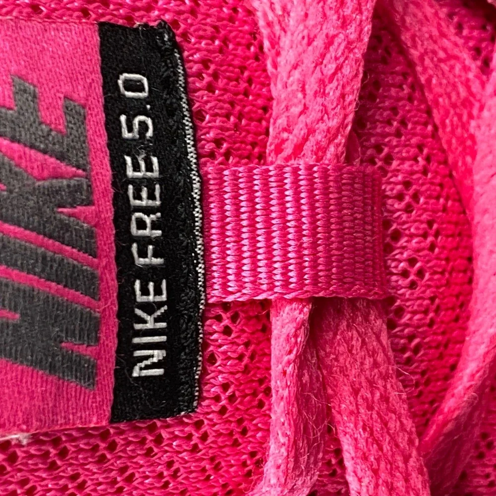 Nike Free 5.0 Big Girls 6.5 Pink Gray Running Shoes 580565 601 2013